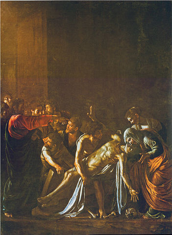 The Raising of Lazarus by Caravaggio.