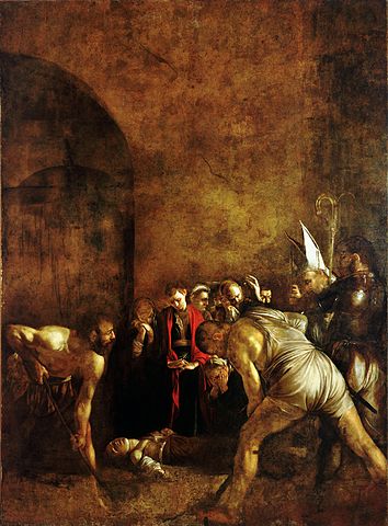 The Burial of St Lucy by Caravaggio.