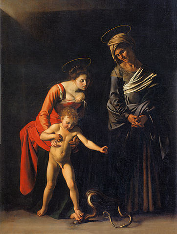 The Madonna of the Palafrenieri  by Caravaggio.