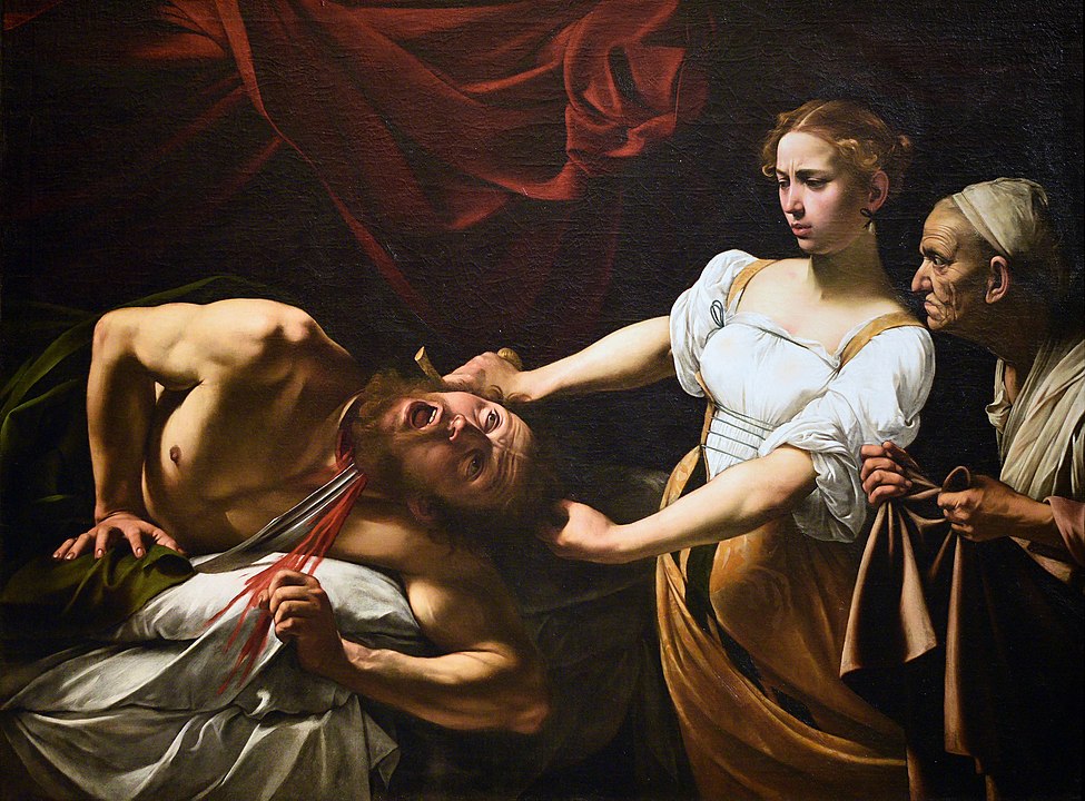 Judith Beheading Holofernes by Caravaggio.