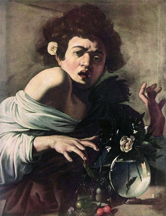 Boy Bitten by a Lizard by Caravaggio.