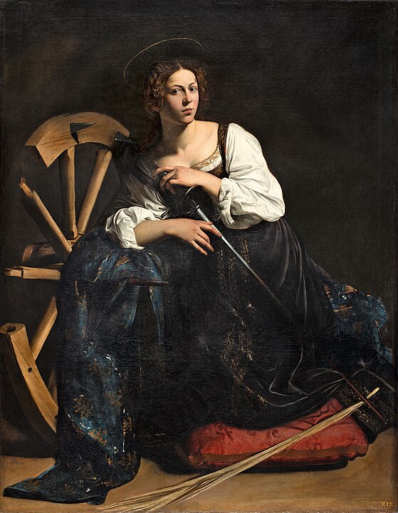 St Catherine of Alexandria by Caravaggio.