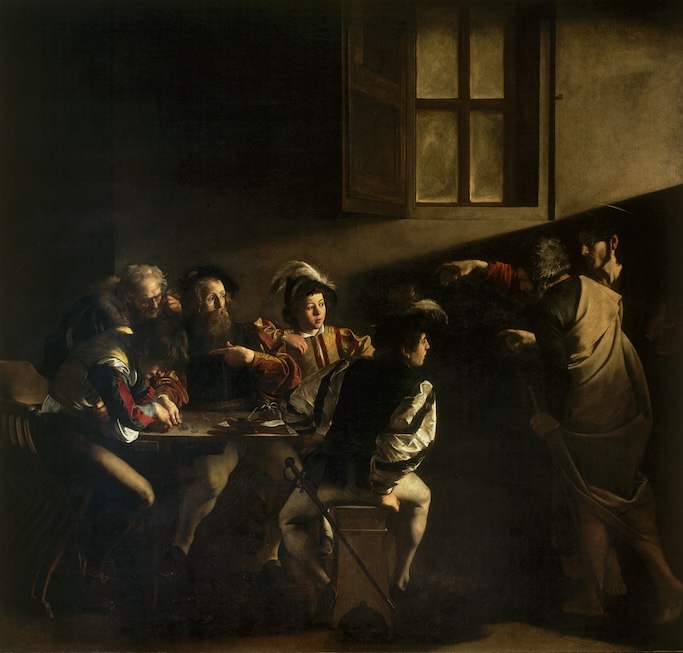 The Calling of St Matthew by Caravaggio.